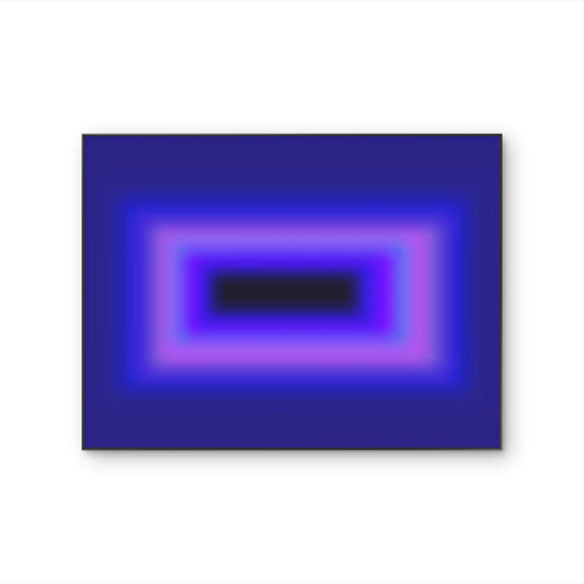 Tableau sur toile contemporain Violet Depth aux tons bleus et violets