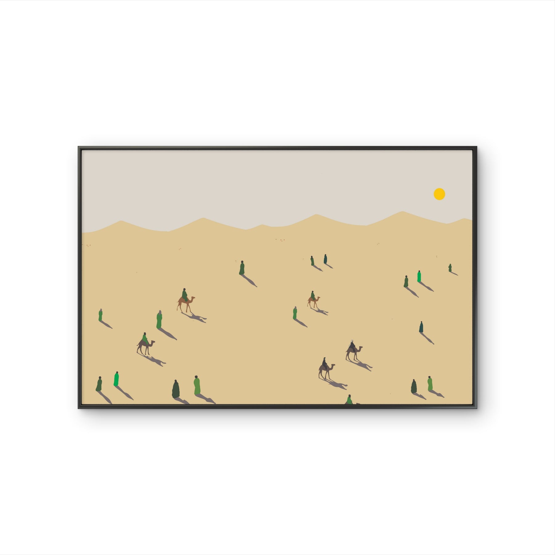 Tableau sur toile contemporain Desert Passage inspiré du désert et des étendues de sable