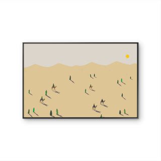 Tableau sur toile contemporain Desert Passage inspiré du désert et des étendues de sable