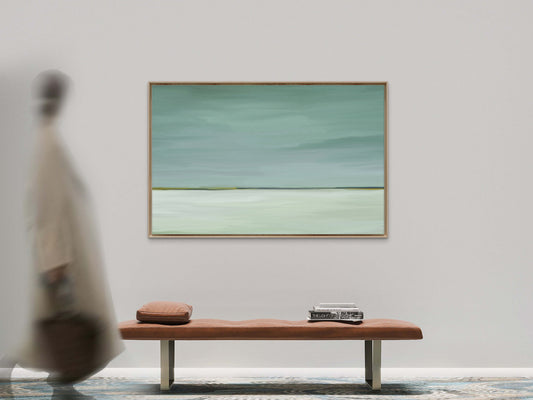 Tableau Quiet Shore dans un intérieur contemporain