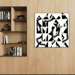 Tableau sur toile Structured Path dans un intérieur contemporain