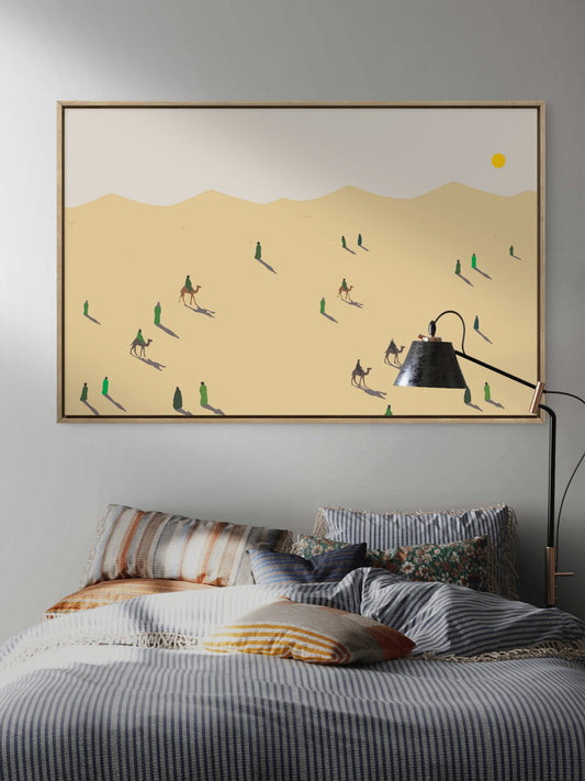 Tableau sur toile Desert Passage dans un intérieur contemporain