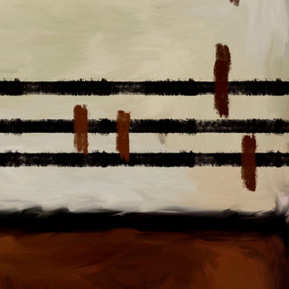 Tableau abstrait contemporain Burnt Rhythm texture 